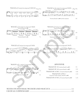 Waltzes for Piano (The Complete Chopin - A New Critical